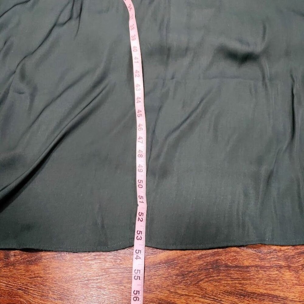 NWT Banana Republic High Neck Womens M Blouson Sleeve Tie Waist Maxi Dress Black - Picture 8 of 10